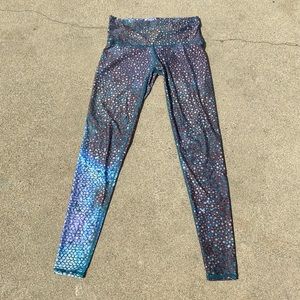 Teeki Mermaid Fairy Queen Teal Hot yoga Pant small